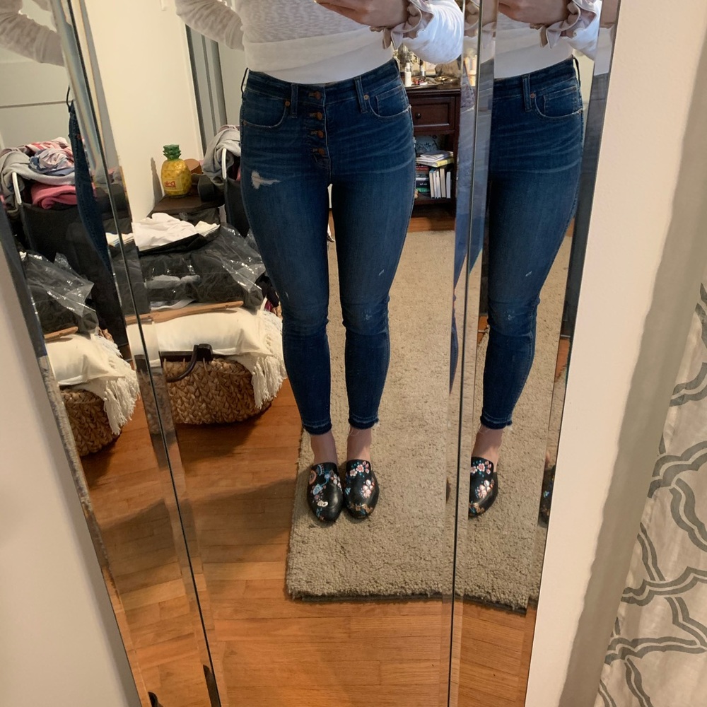 Madewell skinnies! Button placket!! 💙💙
